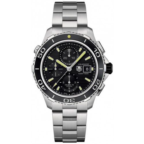 Tag Heuer Aquaracer Calibre 16 Black Dial Men's Watch CAK2111-BA0833